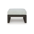 Signature Design by Ashley Beachloft Ottomana da esterni nera/grigia con cuscino - 71 cm L x 71 cm P x 48 cm H