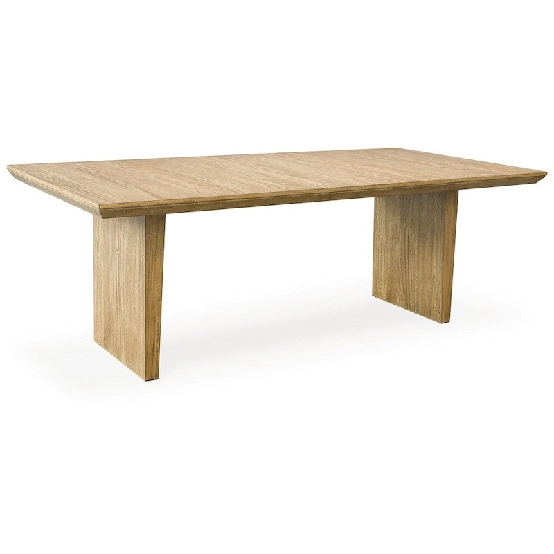 Signature Design by Ashley Sherbana Tavolo da pranzo allungabile rettangolare marrone chiaro - 40L x 90P x 30A