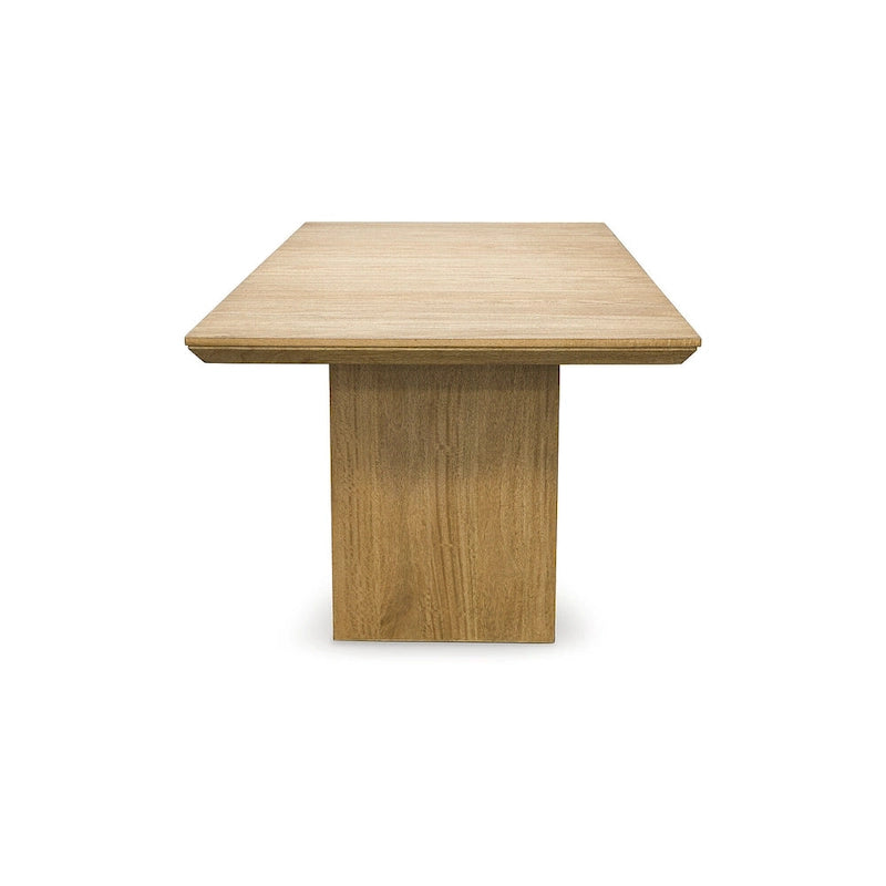 Signature Design by Ashley Sherbana Tavolo da pranzo allungabile rettangolare marrone chiaro - 40L x 90P x 30A
