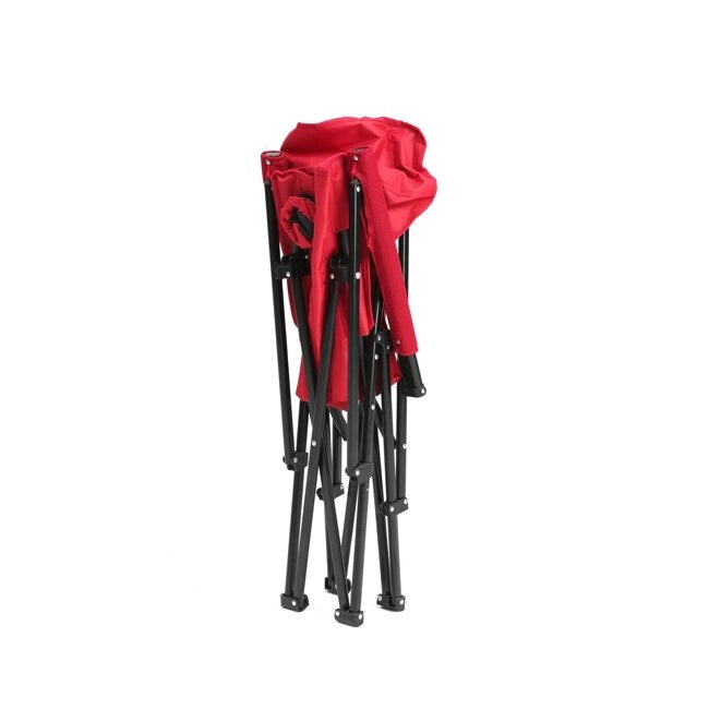 Sedia da Giardino a Schienale Alto per Carichi Pesanti, Portata 113 kg, Design Pieghevole Portatile con Portabicchieri