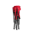 Sedia da Giardino a Schienale Alto per Carichi Pesanti, Portata 113 kg, Design Pieghevole Portatile con Portabicchieri