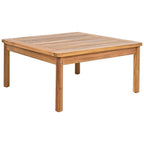 Set da patio da 3 pezzi in legno di acacia e corda per esterni - 75,5 L x 26,75 P x 27,00 A