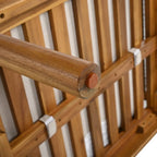 Poltrona da club in legno di acacia e corda per esterni con cuscini (singola) - 67,9 cm L x 73 cm P x 68,6 cm H