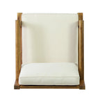 Set di 2, Sedia da giardino con struttura in legno di acacia per esterni, Mobili da patio, Cuscino spesso impermeabile con seduta profonda