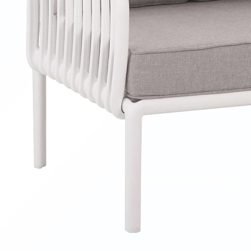 Set Divano in Rattan Sintetico da 5 Pezzi con Cuscini