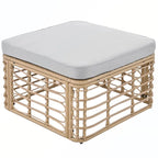 Set di divani componibili da esterno in rattan a 7 pezzi con cuscini