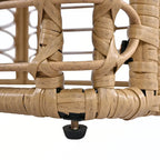 Set di divani componibili da esterno in rattan a 7 pezzi con cuscini
