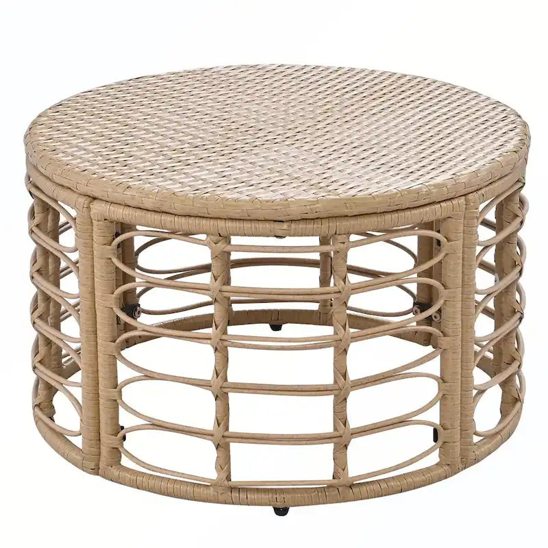 Set di divani componibili da esterno in rattan a 7 pezzi con cuscini