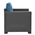 Set di mobili da giardino in rattan PE da 10 pezzi
