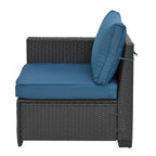 Set di mobili da giardino in rattan PE da 10 pezzi