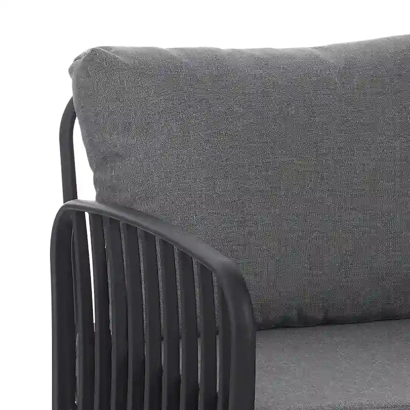Roomfitters Set da conversazione da esterno a 5 pezzi con tavolino e cuscini profondi