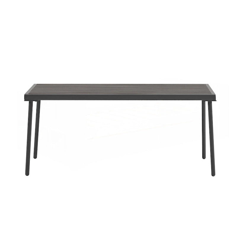 Set di mobili da esterno in metallo da 4 pezzi per patio