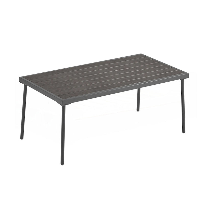 Set di mobili da esterno in metallo da 4 pezzi per patio