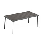 Set di mobili da esterno in metallo da 4 pezzi per patio