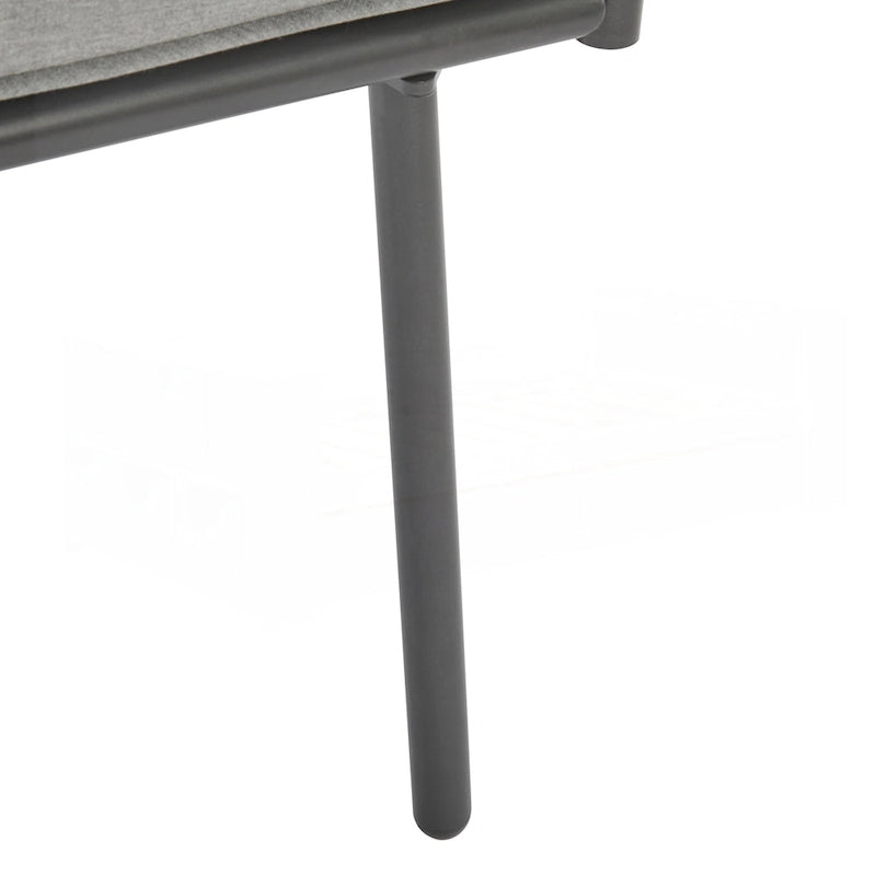 Set di mobili da esterno in metallo da 4 pezzi per patio