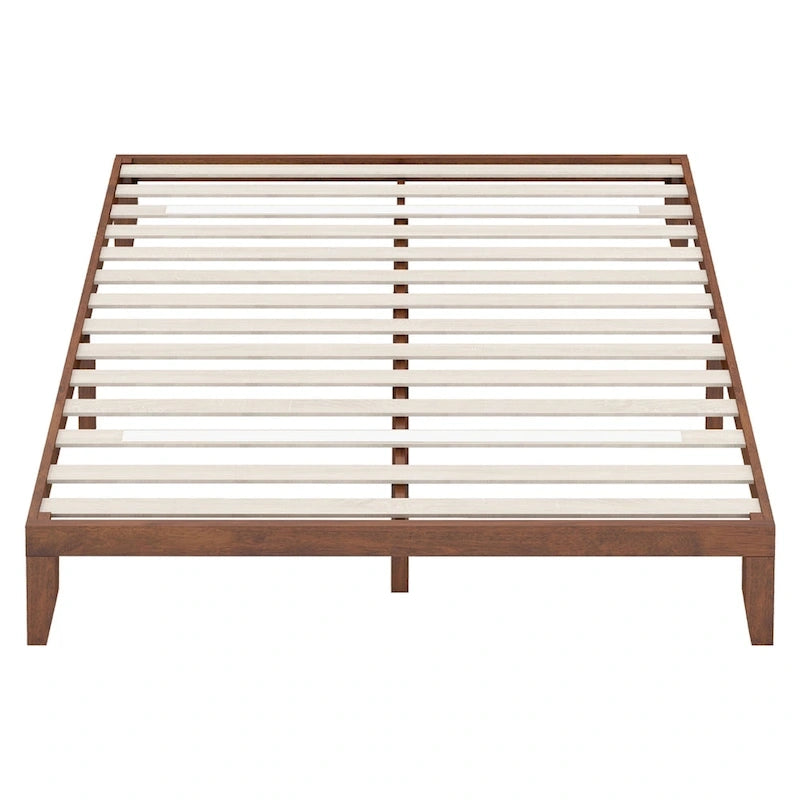 Costway Letto King Size 14 con Struttura in Legno e Doghe in Legno