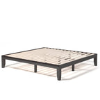 Costway Letto King Size 14 con Struttura in Legno e Doghe in Legno