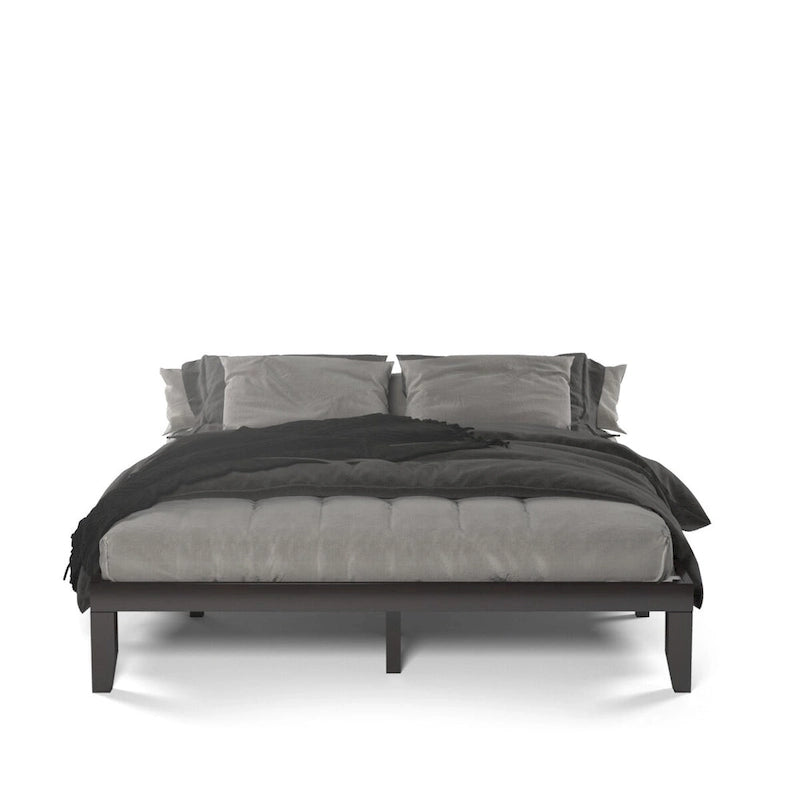 Costway Letto King Size 14 con Struttura in Legno e Doghe in Legno