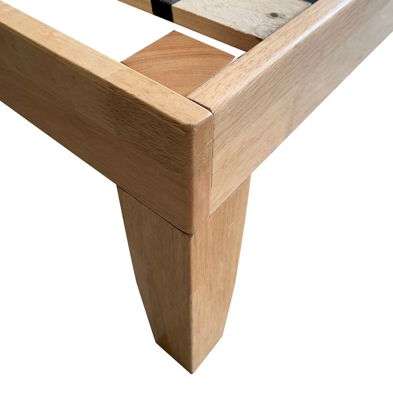 Costway Letto King Size 14 con Struttura in Legno e Doghe in Legno