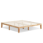Costway Letto King Size 14 con Struttura in Legno e Doghe in Legno