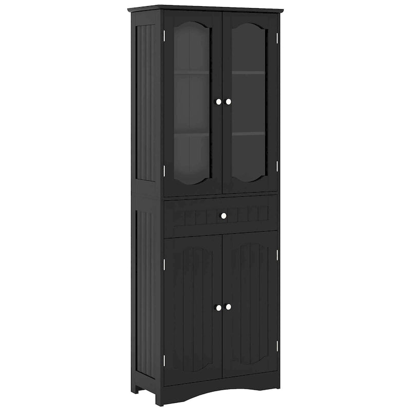 Mobile bagno alto 63" Costway con ante in vetro temperato regolabile - Vedi dettagli