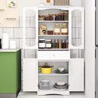 Mobile bagno alto 63" Costway con ante in vetro temperato regolabile - Vedi dettagli