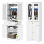 Mobile bagno alto 63" Costway con ante in vetro temperato regolabile - Vedi dettagli