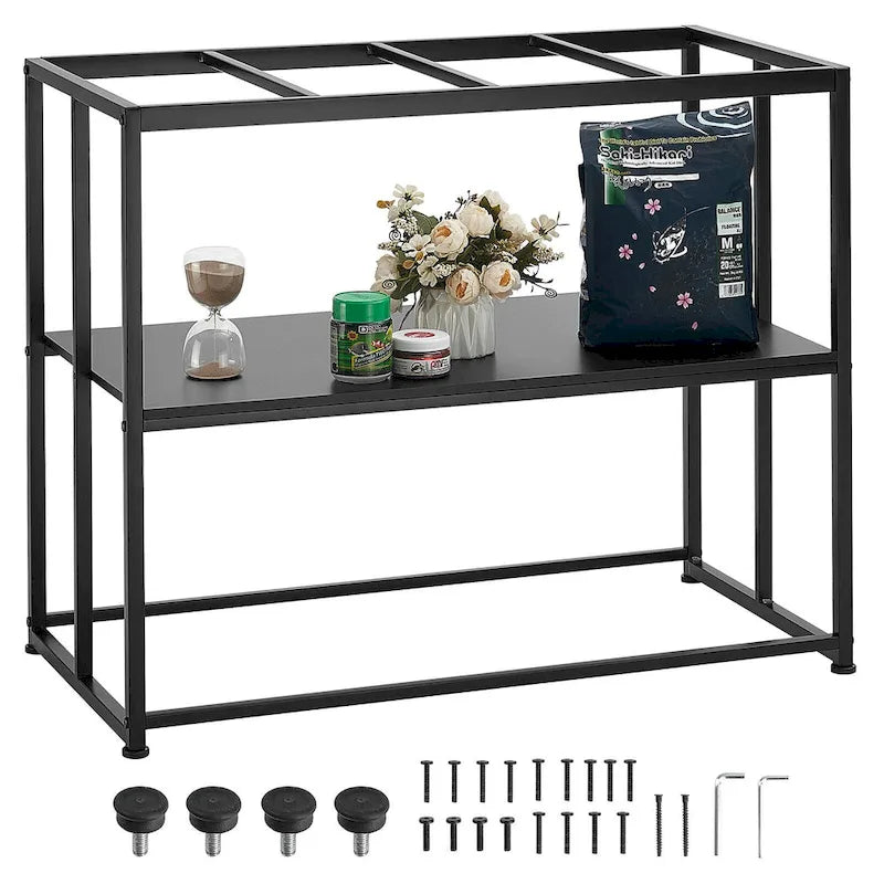 Supporto per acquario Supporto per terrario con spazio di archiviazione, armadietto e kit di ferramenta