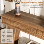 Tavolo da ingresso extra lungo da 70,87 pollici, consolle stretta a 2 livelli con contenitore - 70,87L x 11,81P x 31,5A