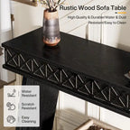 Tavolo da ingresso extra lungo da 70,87 pollici, consolle stretta a 2 livelli con contenitore - 70,87L x 11,81P x 31,5A