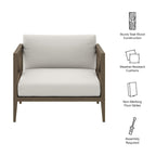 Poltrona da esterni in teak Northlake