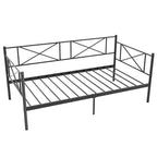 Gymax Letto singolo in metallo, daybed moderno con piattaforma, in metallo resistente