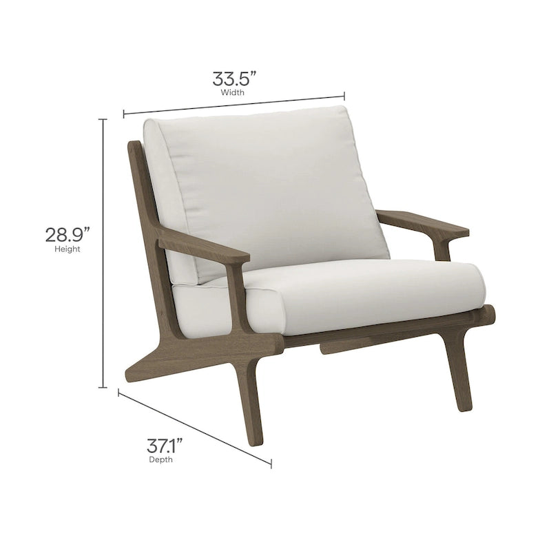 Set mobili da esterno a 3 pezzi in legno di teak Saratoga con sedie a sdraio e tavolino laterale