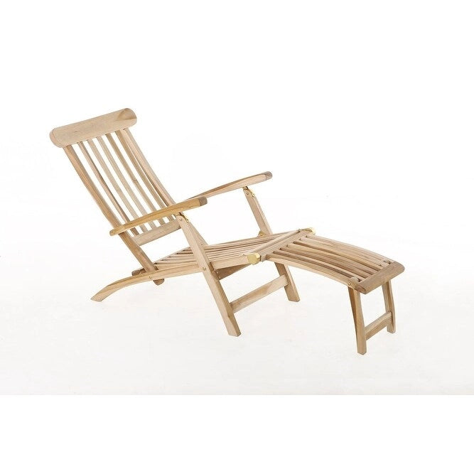 Nordic Teak Natural Outdoor Sun Lounger