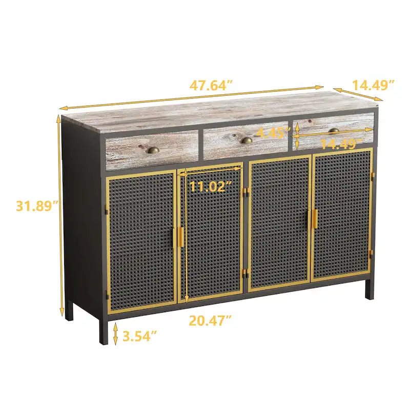 Mobile credenza autoportante per ingresso