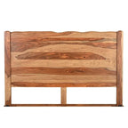 HomeRoots Telaio letto king size in legno massello con bordo vivo marrone