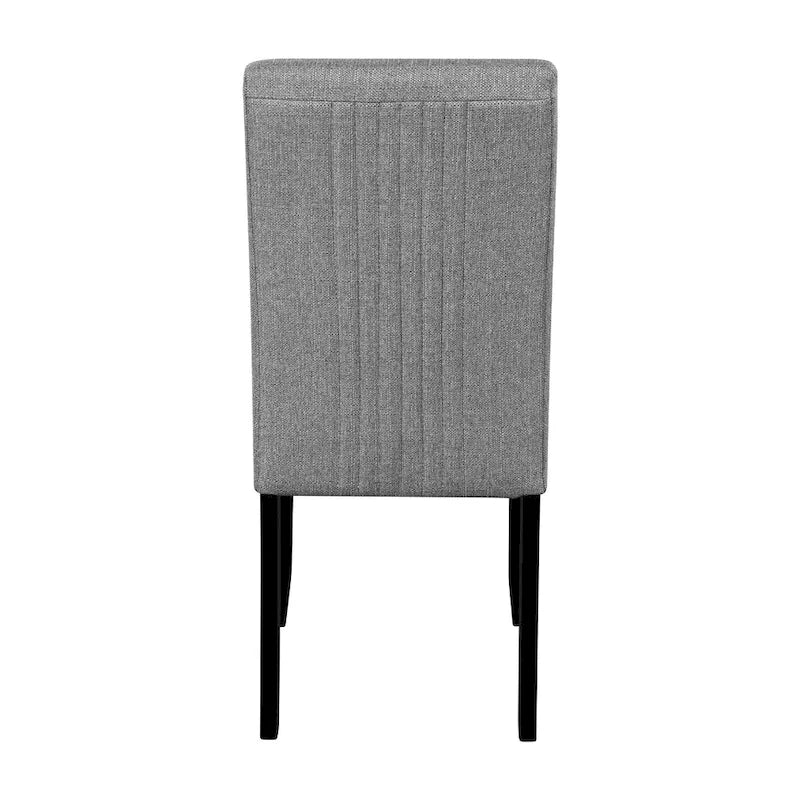 Set da Tavolo e Sedie da Cucina da 5 Pezzi, Set da Pranzo Rotondo per 4 Persone, 4 Sedie Imbottite con Gambe in Legno di Gomma