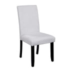 Set da Tavolo e Sedie da Cucina da 5 Pezzi, Set da Pranzo Rotondo per 4 Persone, 4 Sedie Imbottite con Gambe in Legno di Gomma