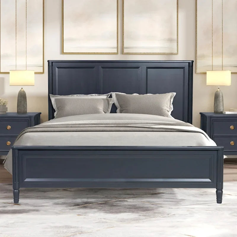 Furniture of America Letto a Pannelli Classico Moderno in Legno Massello Arlena