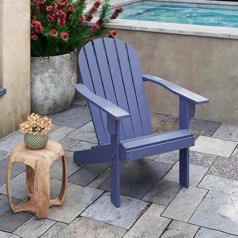 Sedia Costway Adirondack da patio con seduta inclinata, schienale alto e larga – Vedi dettagli