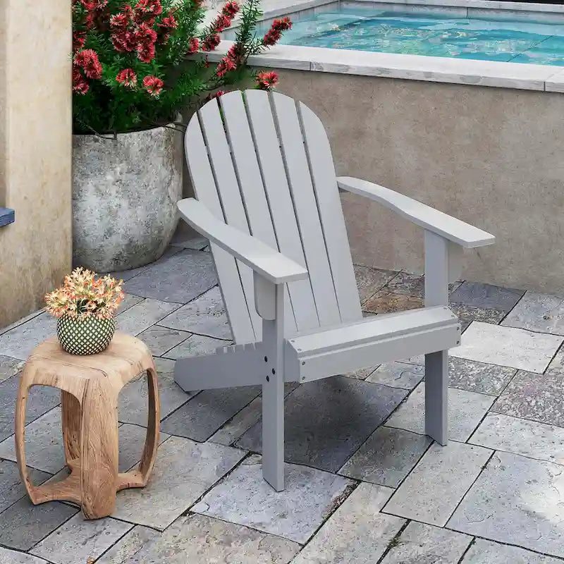 Sedia Costway Adirondack da patio con seduta inclinata, schienale alto e larga – Vedi dettagli