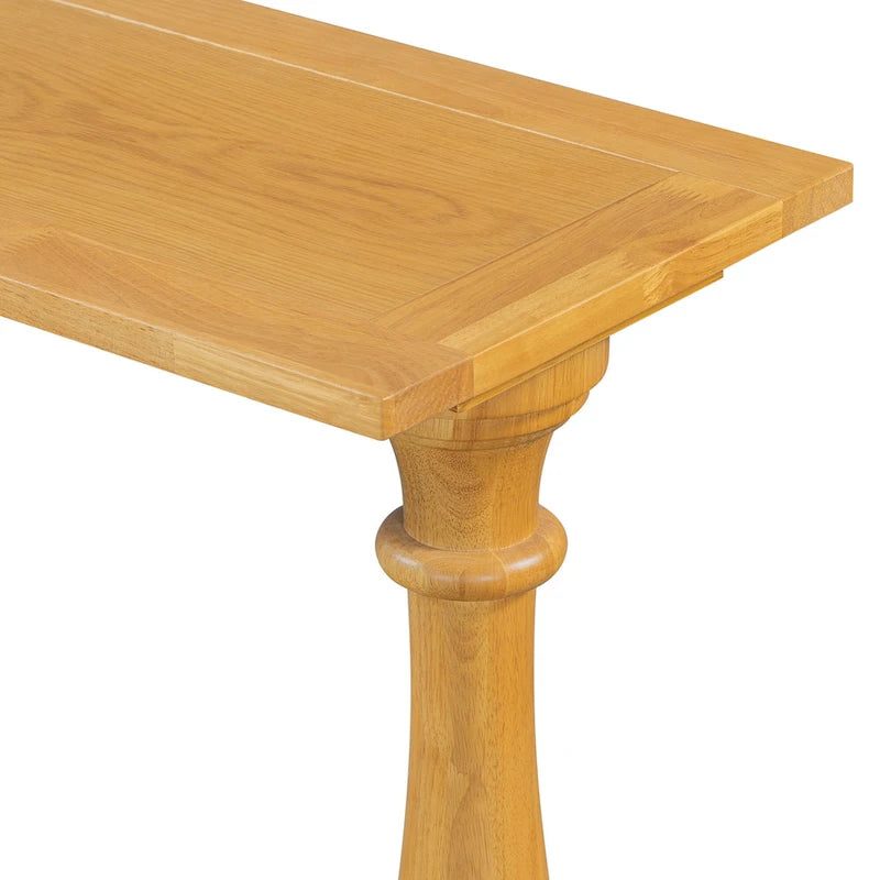 Tavolino consolle con design a base a vaso, tavolino stretto da ingresso, tavolino da divano con ripiano inferiore