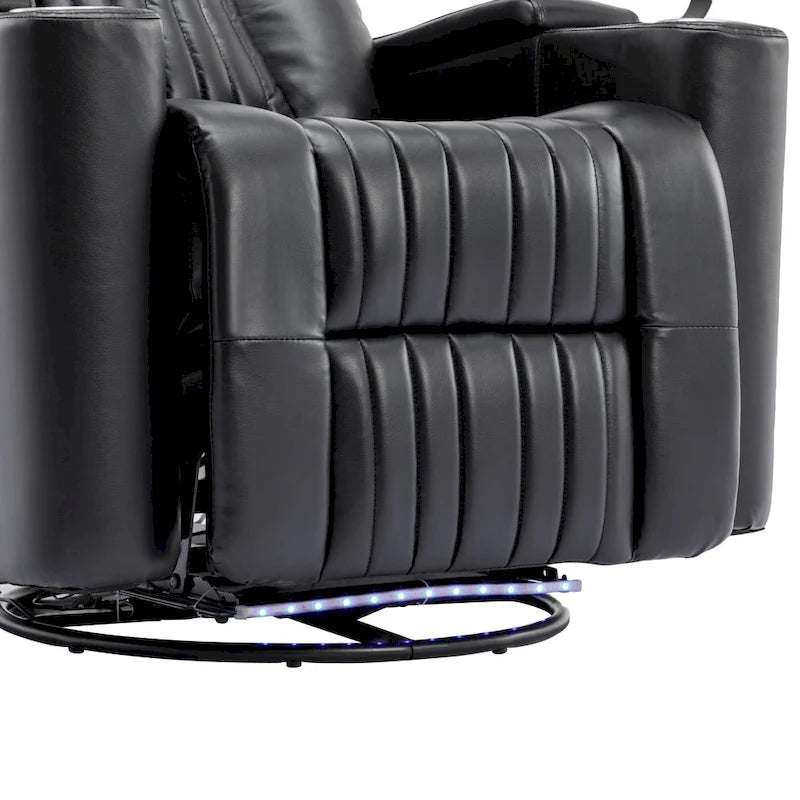 Poltrona reclinabile girevole a 270° multifunzione per home theater