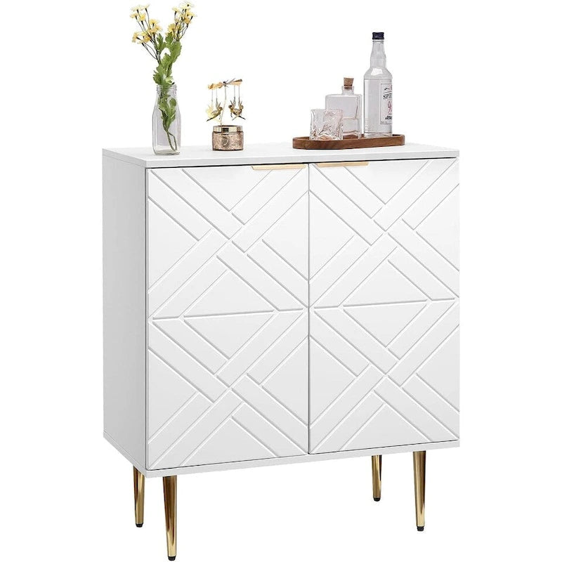 Credenza Contenitore Moderna con 2 Ante, Credenza a Buffet per Cucina