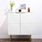 Credenza Contenitore Moderna con 2 Ante, Credenza a Buffet per Cucina