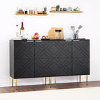 Credenza Contenitore Moderna con 2 Ante, Credenza a Buffet per Cucina