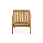 Salotto da esterno a 4 posti in legno di acacia Willowbrook di Christopher Knight Home
