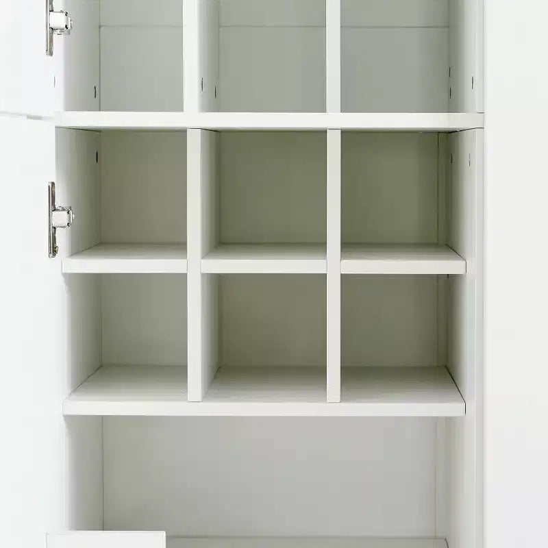 Dispensa da Cucina Autoportante Whisen 71''H, Grande Armadio Contenitore per Sala da Pranzo con 6 Ante, Ripiani Regolabili