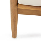 Salotto da esterno a 4 posti in legno di acacia Willowbrook di Christopher Knight Home