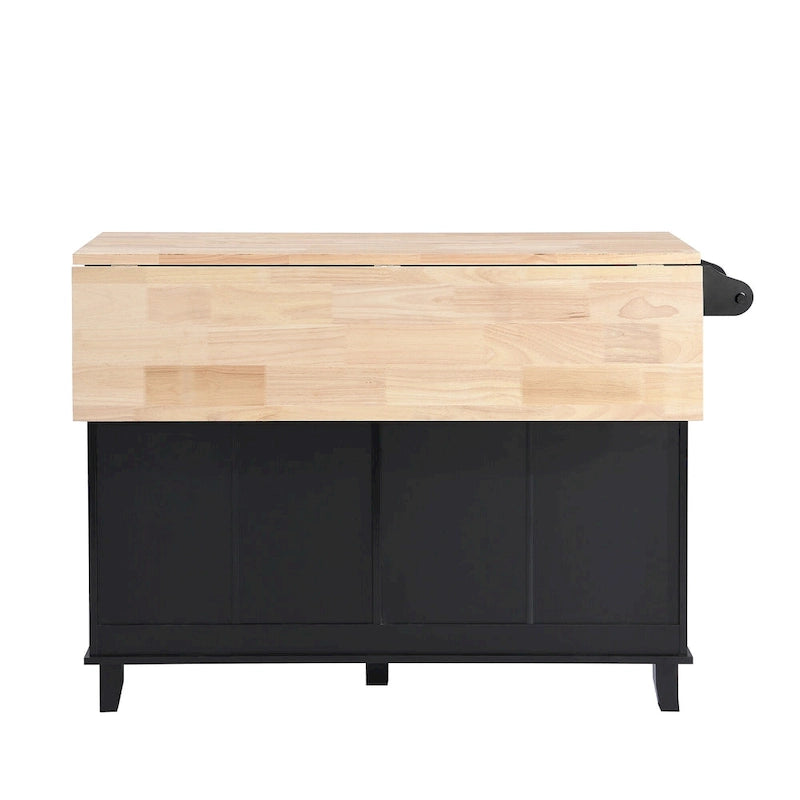 Set da isola per cucina TOPMAX con anta a ribalta e 2 posti a sedere, set tavolo da pranzo con ripiano regolabile, cassetti e portasciugamani